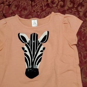 Girls sequined zebra shirt